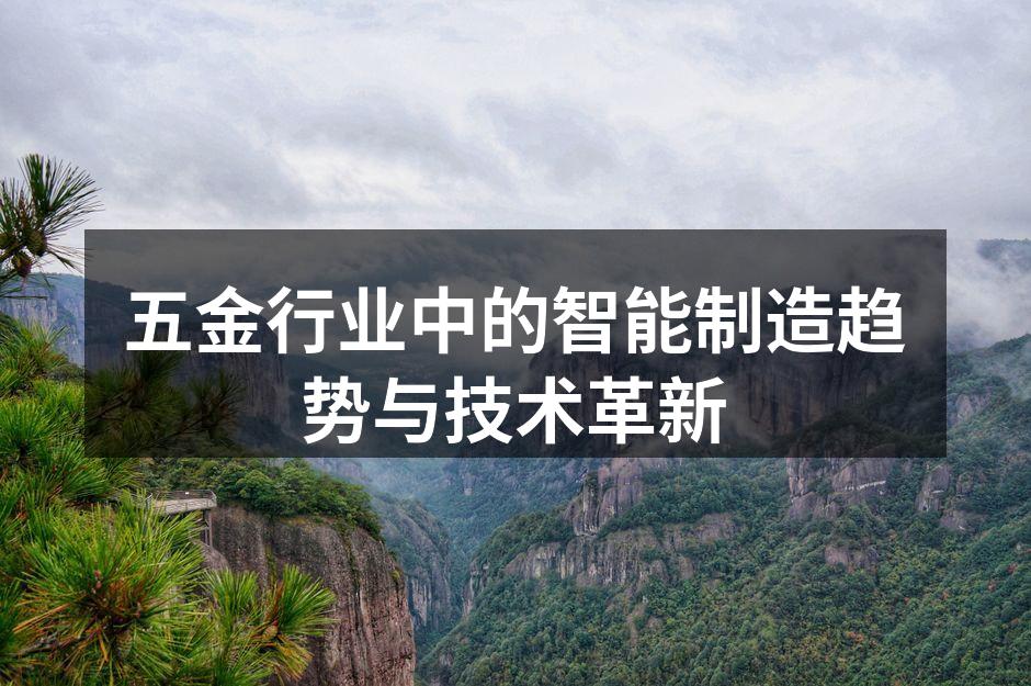 五金行业中的智能制造趋势与技术革新